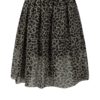 Kaki dievčenská tylová sukňa s leopardím vzorom name it Reo