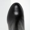Čierne dámske kožené členkové topánky na podpätku Royal RepubliQ