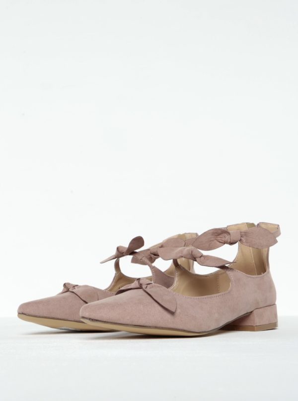 Staroružové topánky v semišovej úprave s mašľou Dorothy Perkins