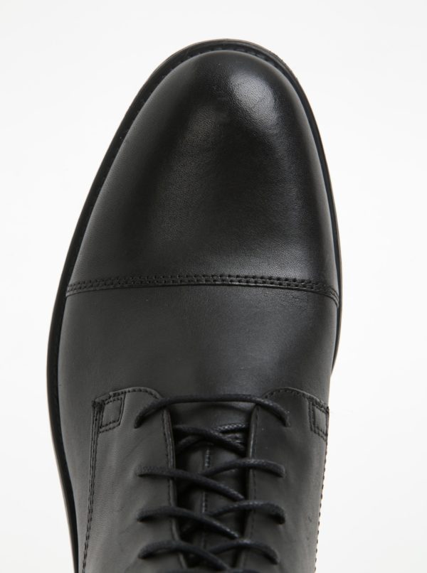Čierne pánske kožené členkové topánky Vagabond Salvatore