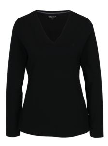 Čierne dámske tričko s dlhým rukávom Nautica