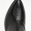Čierne dámske kožené členkové topánky na podpätku Vagabond Marja