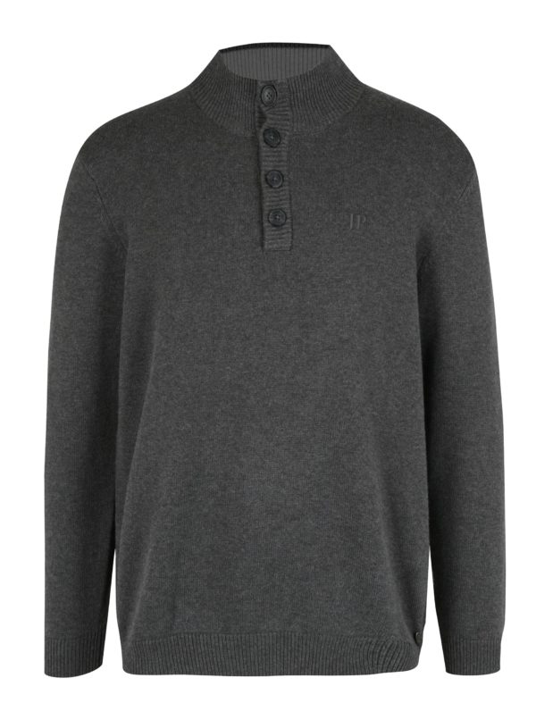 Sivý sveter s gombíkmi JP 1880