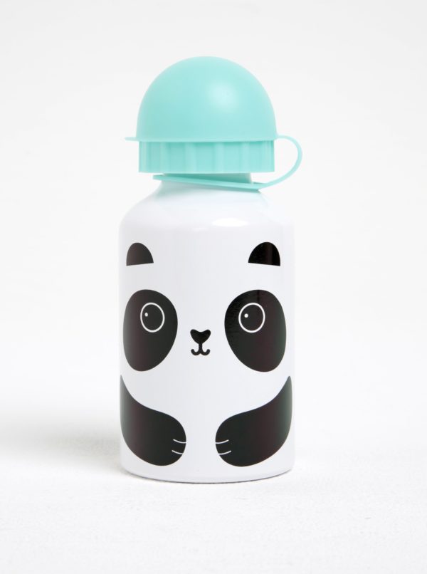 Zeleno–biela fľaša s pandou Sass & Belle Aiko Panda Kawaii