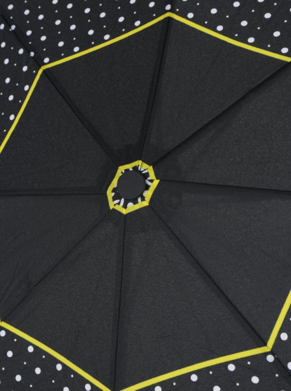 Čierny vzorovaný dáždnik Derby