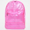 Ružový dámsky transparentný batoh Mi-Pac Transparent 17 l