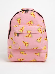 Ružový batoh s potlačou pizze Mi-Pac Pizza 17 l