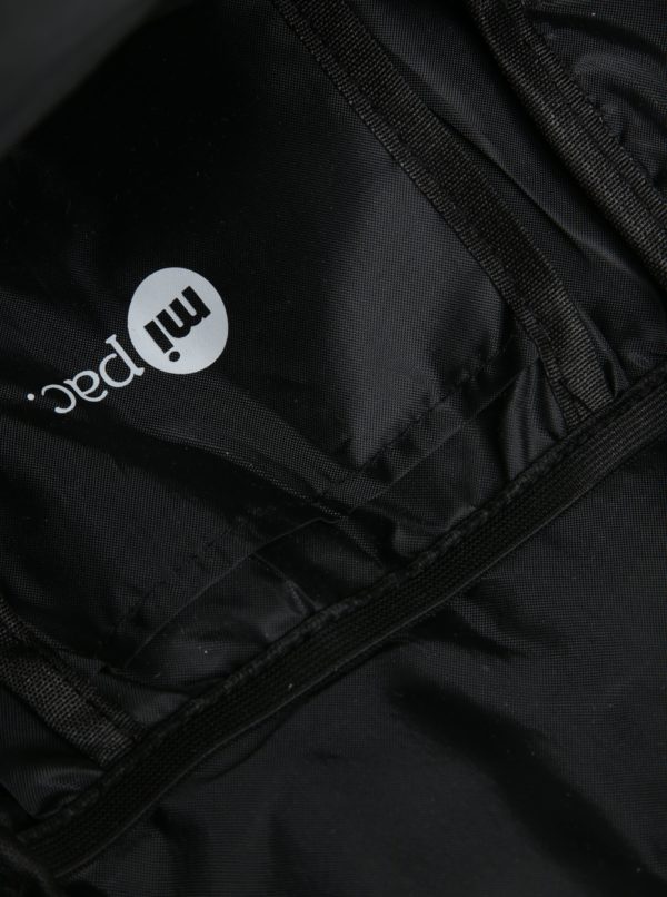 Čierno-krémový detský vzorovaný batoh Mi-Pac Mini Scribble Check