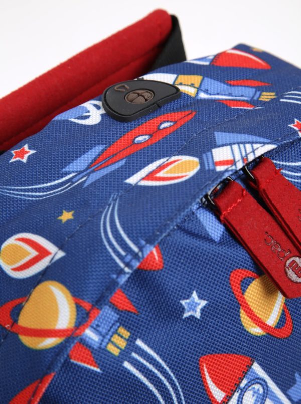 Modrý detský batoh s motívom vesmíru Mi-Pac mini Space