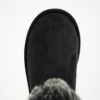 Čierne zimné členkové topánky v semišovej úprave Pieces Parrisa