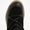 Čierne zimné kožené členkové topánky s kožušinkou Pieces Paccia
