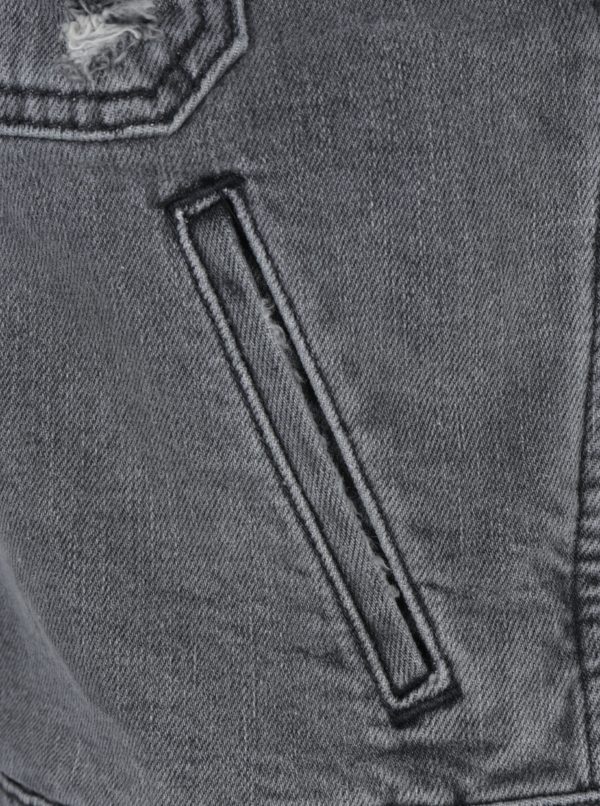 Tmavosivá dámska rifľová bunda Cross Jeans