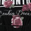 Čierne tričko so šnurovaním Haily´s Broken