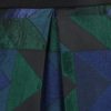 Zeleno-čierna vzorovaná áčková sukňa Closet