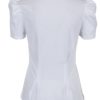 Biele tričko s nariasenými rukávmi Miss Selfridge
