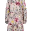 Svetloružové kvetované šaty Miss Selfridge
