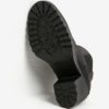 Čierne dámske kožené chelsea topánky na vysokom podpätku Tommy Hilfiger Boo
