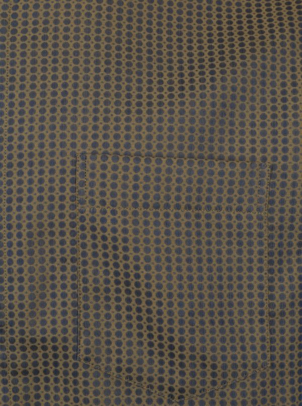 Hnedá vzorovaná formálna slim fit košeľa Braiconf Maxmilian