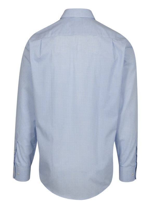 Modrá vzorovaná formálna regular fit košeľa Braiconf Nicoara