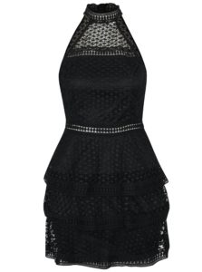 Čierne šaty s volánmi AX Paris