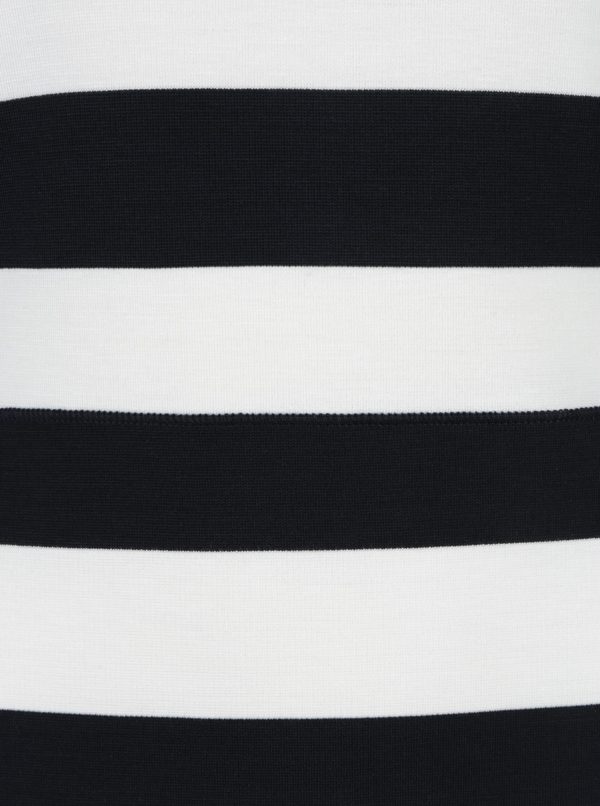 Čierno-krémové pruhované šaty Tommy Hilfiger