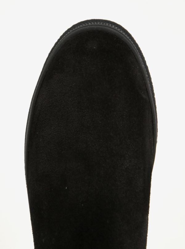 Čierne dámske zateplené semišové chelsea topánky GANT Maria