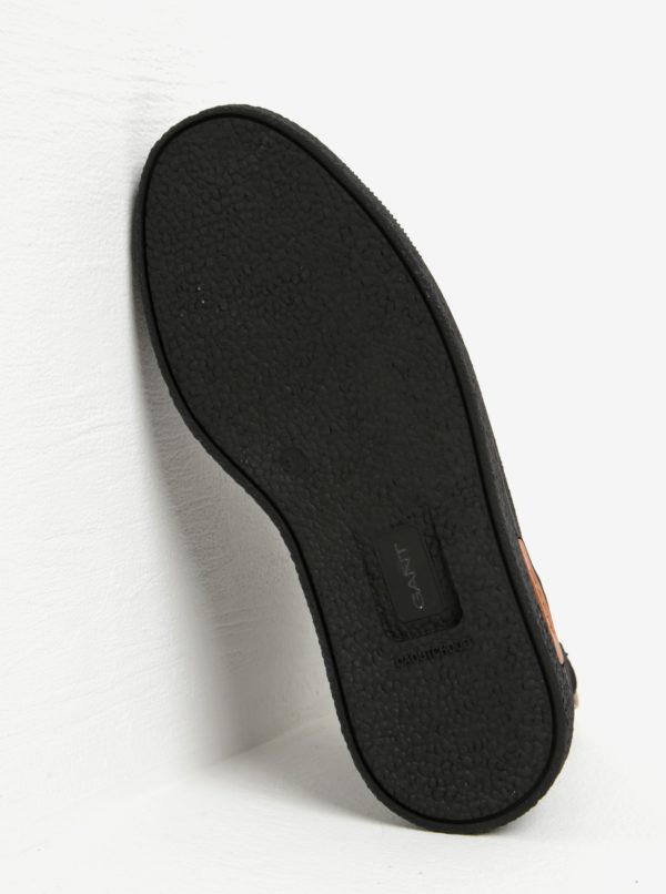 Čierne dámske zateplené semišové chelsea topánky GANT Maria