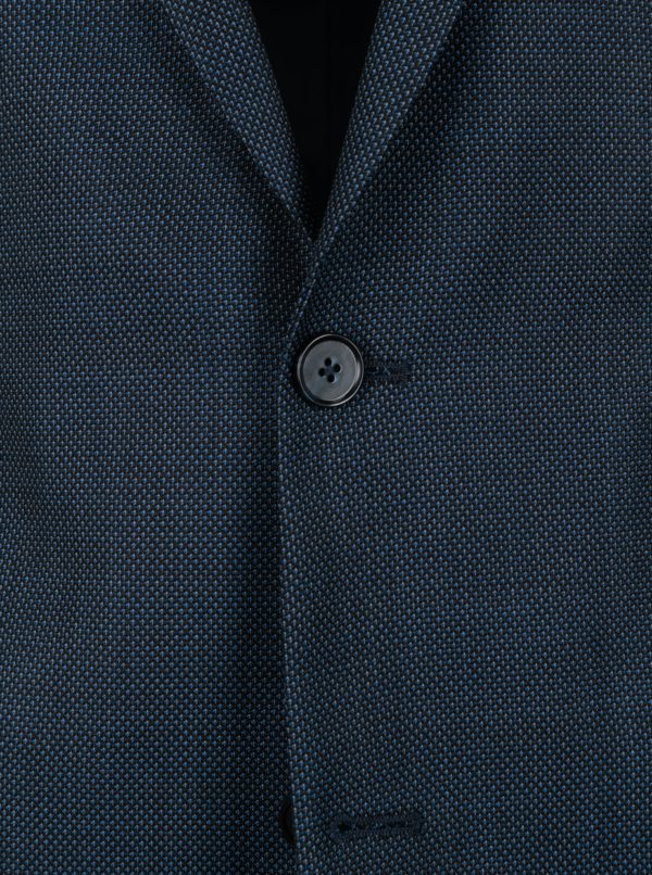 Tmavomodré oblekové slim sako Jack & Jones Premium Thom