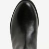Čierne dámske kožené členkové topánky s prackou Vagabond Cary