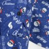 Modrá košeľa s vianočným motívom ONLY & SONS Owen Christmas