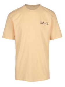 Oranžové pánske tričko s potlačou na chrbte Quiksilver    