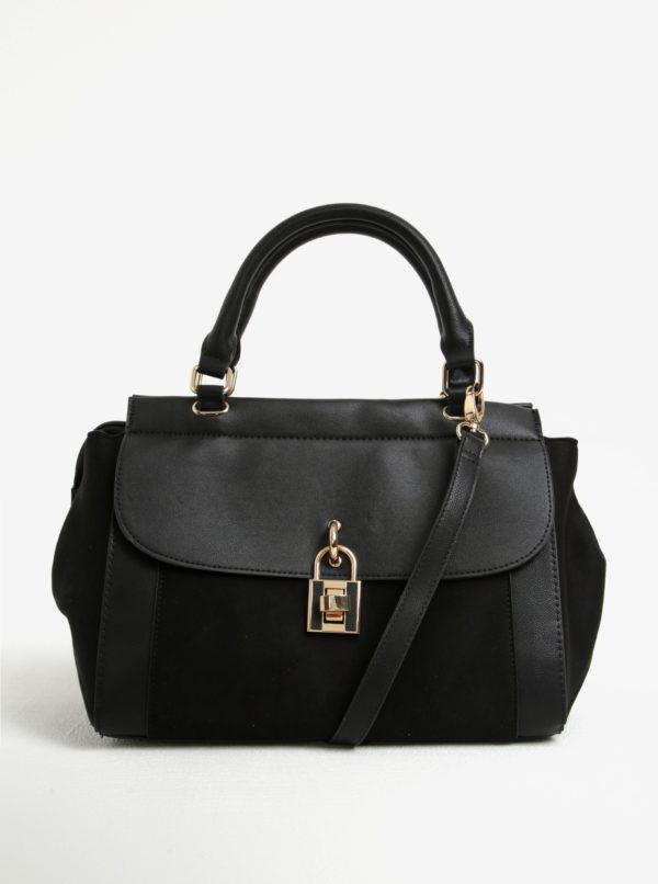 Čierna kabelka s detailmi v zlatej farbe Dorothy Perkins