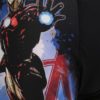Červeno-čierne pánske boxerky s potlačou Avengers