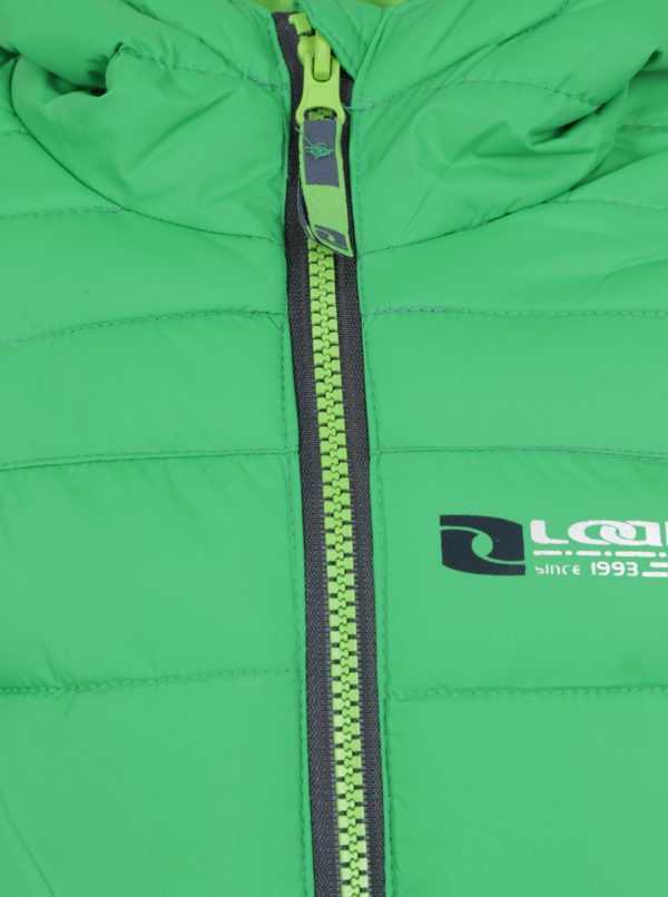 Zelená chlapčenská zimná funkčná vodovzdorná bunda LOAP Ortel