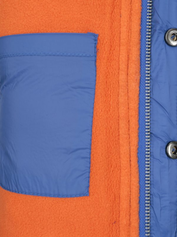 Sivo-modrá chlapčenská prešívaná zimná bunda s kapucňou 5.10.15.