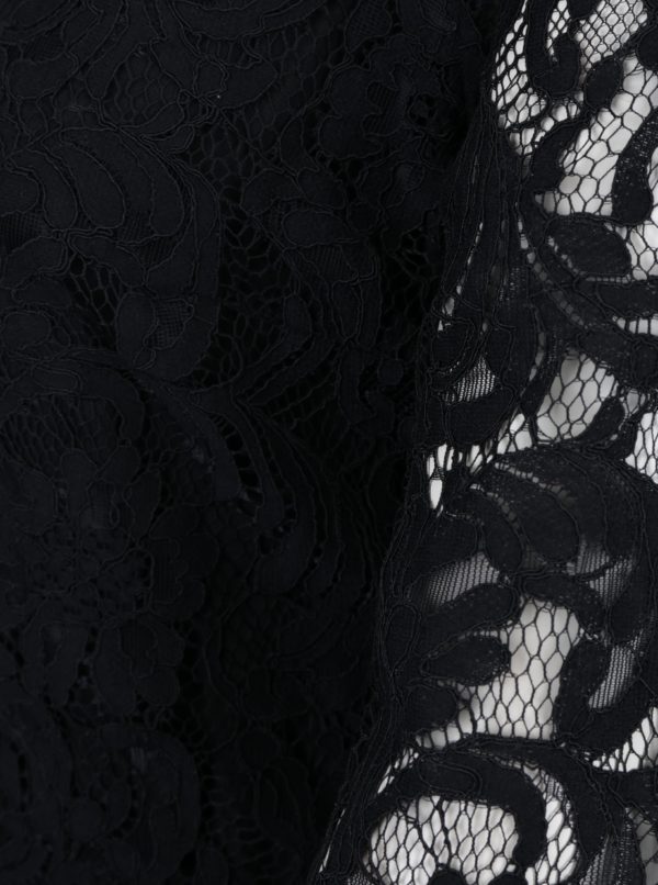 Čierne čipkované šaty Dorothy Perkins Petite