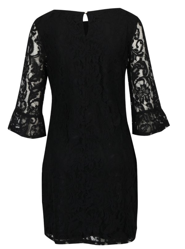 Čierne čipkované šaty Dorothy Perkins Petite