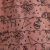 Ružové pyžamové kraťasy s vianočnou potlačou Pieces Cammi