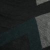 Čierno-zelený vzorovaný šál so strapcami Pieces Jarissa