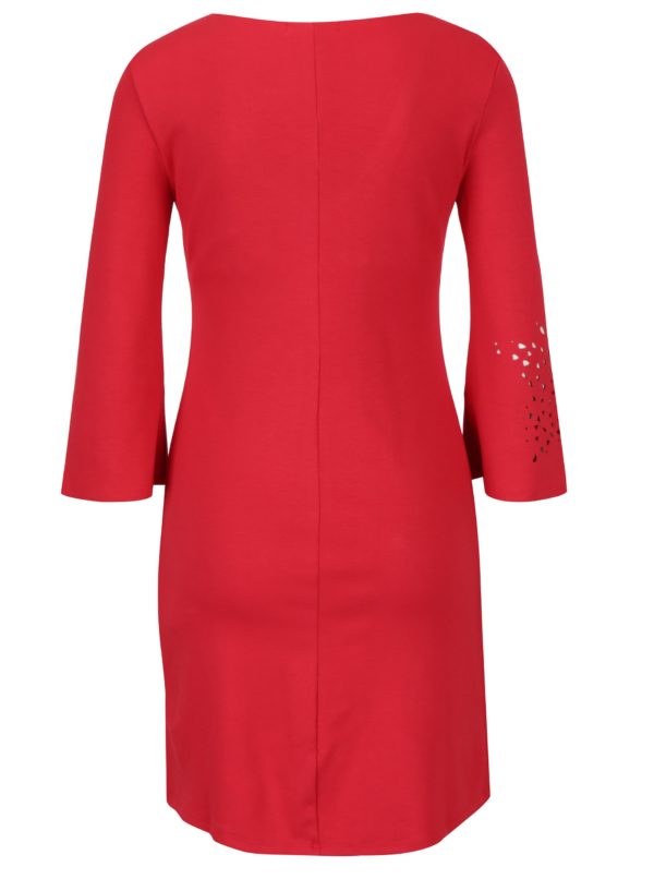 Červené šaty s prestrihmi Desigual Dominique