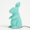 Tyrkysová lampa v tvare králika Disaster Rabbit 