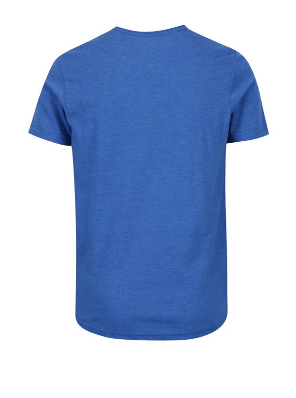 Modré chlapčenské regular fit tričko s potlačou Quiksilver Classic Last