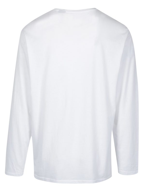 Biele tričko s dlhým rukávom a gombíkmi JP 1880