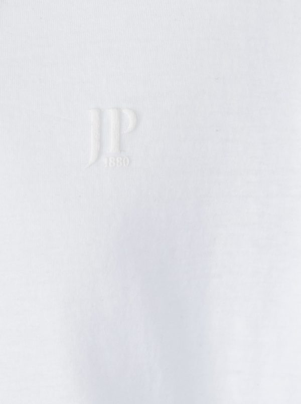 Biele tričko s dlhým rukávom a gombíkmi JP 1880