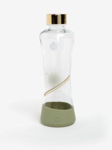 Svetlozelená sklenená fľaša s potlačou EQUA Metallic (550 ml)