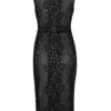 Čierne puzdrové čipkované šaty AX Paris