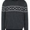 Tmavomodrý sveter s nórskym vzorom Selected Homme Blizzard