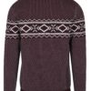Krémovo-vínový sveter s nórskym vzorom Selected Homme Blizzard