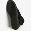 Čierne semišové členkové topánky s brmbolcami OJJU