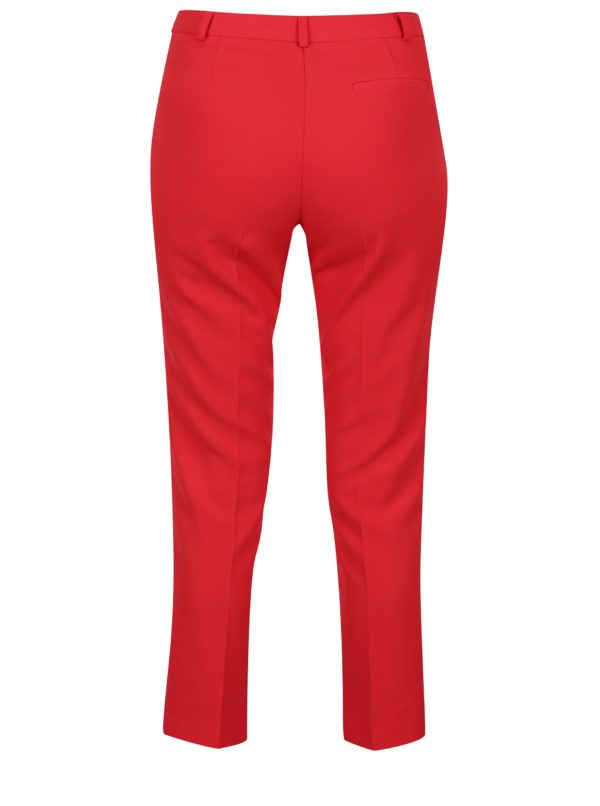 Červené skrátené nohavice Miss Selfridge